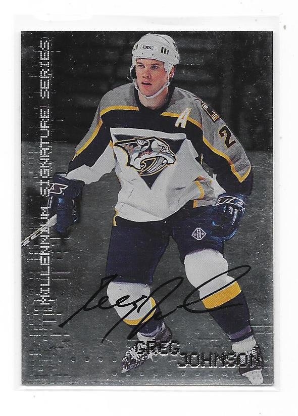 99-00 BAP Millenium Signature #141 Greg Johnson Nashville