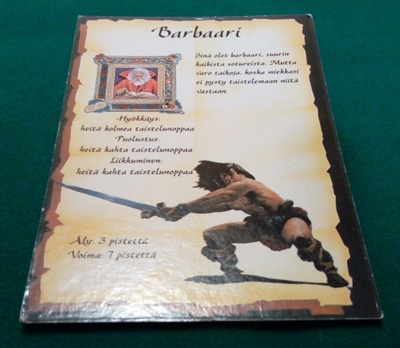 HeroQuest Barbaarin hahmokortti
