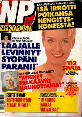 Nykyposti n:o 7 1989 Miss Suomi. Sakarin albumi. Mirva. Lulu