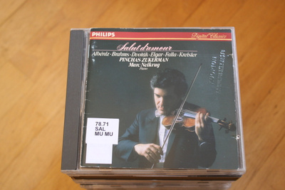 Pinchas Zukerman Marc Neikrug Salut D'amour CD