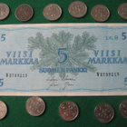 11 kpl 5 markkaa 1952-1962 koko sarja ja 5 mk seteli 1963 - pikkukuva 1