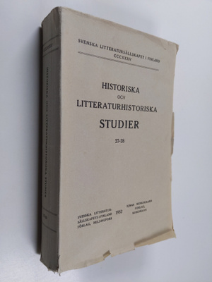 Historiska och litteraturhistoriska studier 27-28