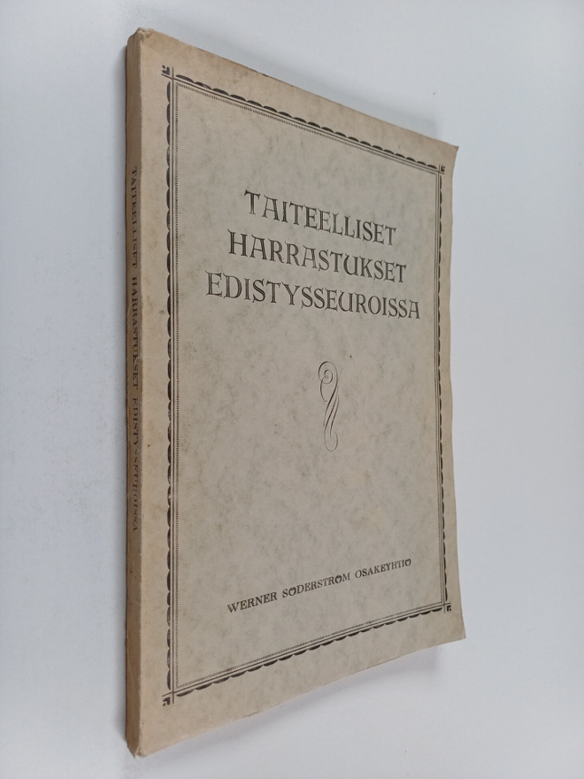 Taiteelliset harrastukset edistysseuroissa