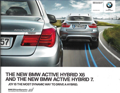 2010 BMW Hybrid X6 / Hybrid 7 esite - KUIN UUSI - 24 sivua