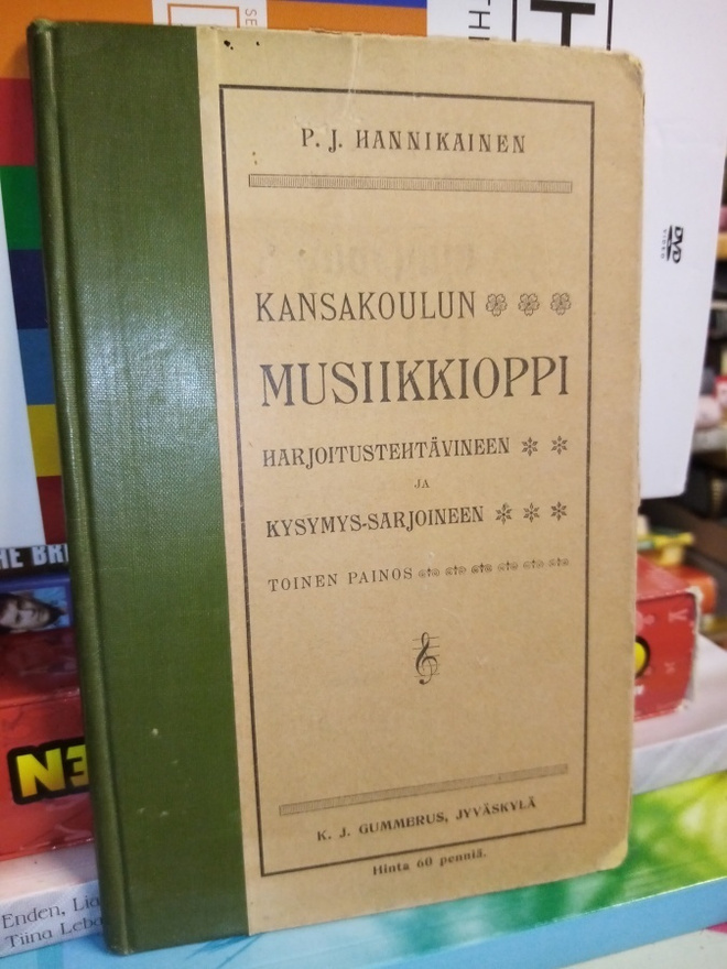 P. J. HANNIKAINEN :  KANSAKOULUN MUSIIKKIOPPI 2p. 1903