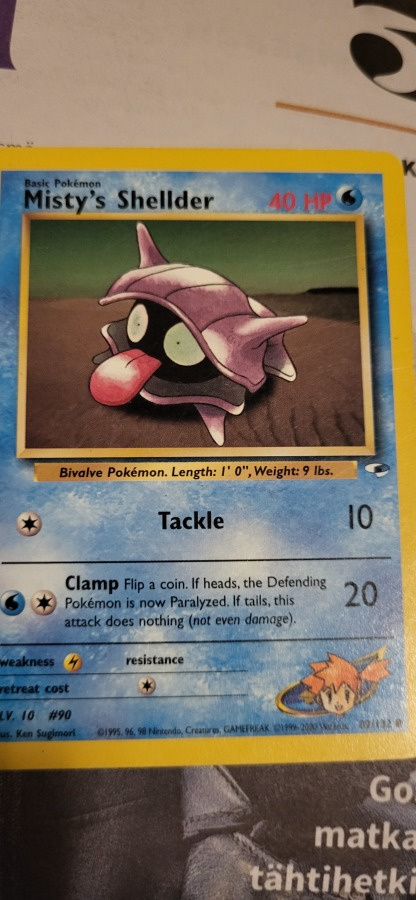 Misty's Shellder #89 Pokemon Gym Heroes card