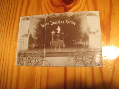 Vanha kortti, Katso Jumalan Karitsa, vuodelta 1907?