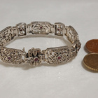 1900, Antique Art Deco Rubiini kivi & markasiitti kivi - pikkukuva 5