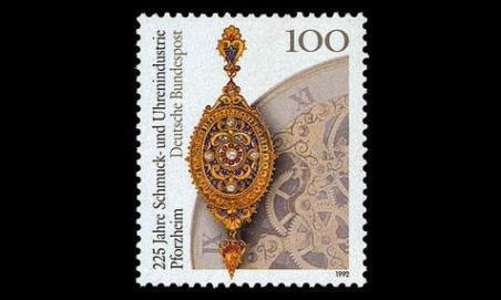 Saksa 1628 ** Koru- ja kelloteollisuus 225v (1992)