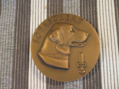 Sotasokeat mitali 1970 / Seija Rustholkarhu 1970.