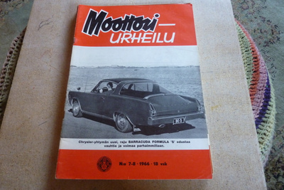 Moottori Urheilu 7/8-66 Zundapp
