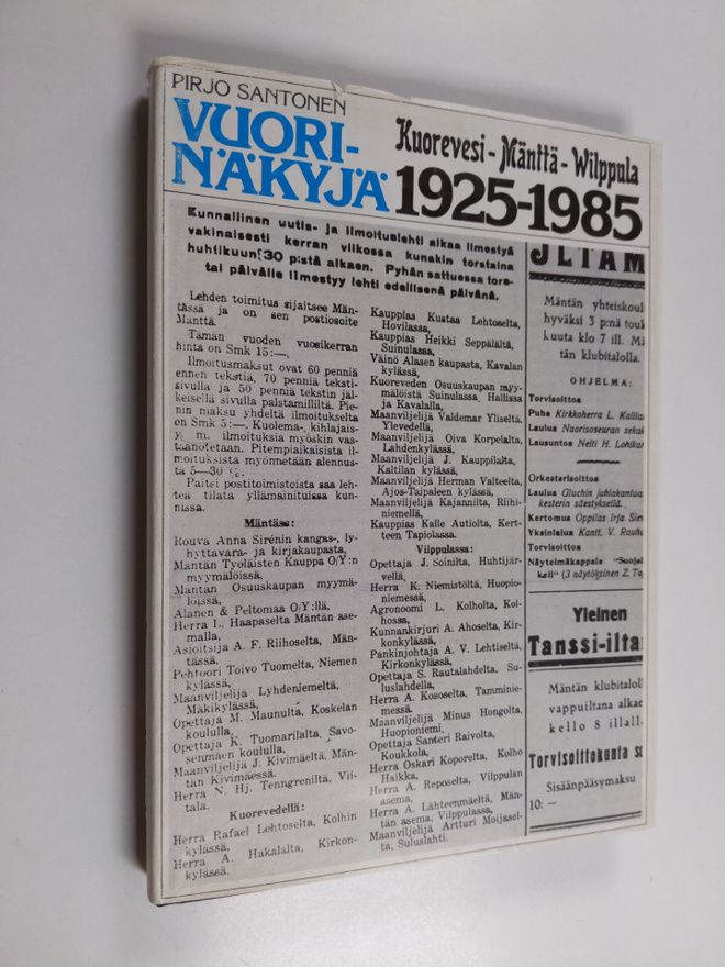 Pirjo Santonen : Vuorinäkyjä : Kuorevesi-Mänttä-Wilppula ...