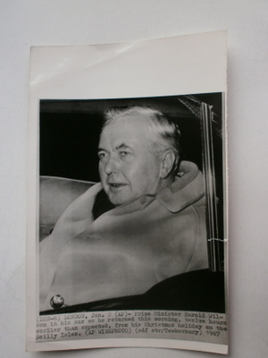 Pääministeri Harold Wilson - Lehtikuva 2.1.1967