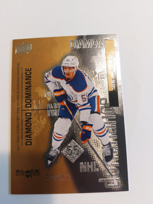 22-23 UD Black Diamond Dominance #DD18 Dylan Holloway /1000