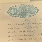 VANHA Asiakirja Leimapaperi Leimavero 1 mk 1880 - pikkukuva 2