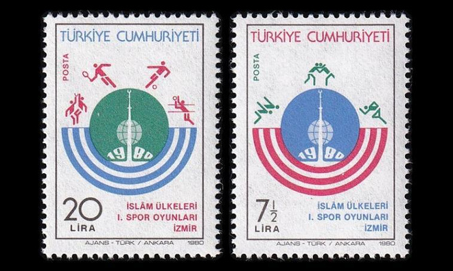 Turkki 2522-3 ** Islamilaisten maiden urheilukisat (1980)