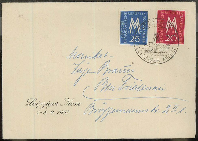 DDR Mi 596-7 erikoisleimakuorella