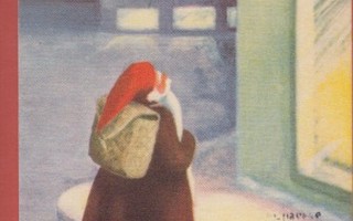 Irma Salmi Joulupukki kadun kulmassa