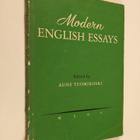 Aune Tuomikoski : Modern English essays - pikkukuva 1