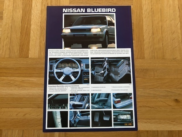 Esite Nissan Bluebird T12, noin vuodelta 1986-1988