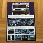 Esite Nissan Bluebird T12, noin vuodelta 1986-1988 - pikkukuva 1