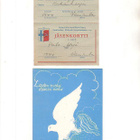 Suomi-Neuvostoliitto- seura, jäsenkortti + kortti. - pikkukuva 1