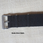 Nato 22mm musta - tikattu - pikkukuva 3