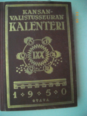 Kansanvalistusseuran kalenteri 1950 (22.5)