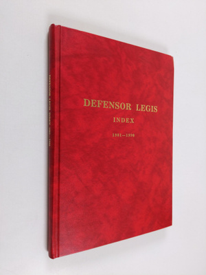 Mikko (toim.) Tulokas : Defensor legis index 1981-1990