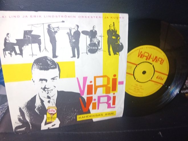 7" single Kai Lind VIRI VIRI Suklaajuoma mainoslevy