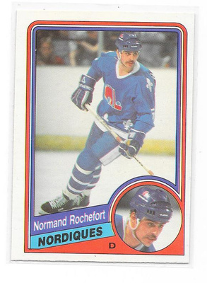 1984-85 OPC #287 Normand Rochefort Quebec Nordiques