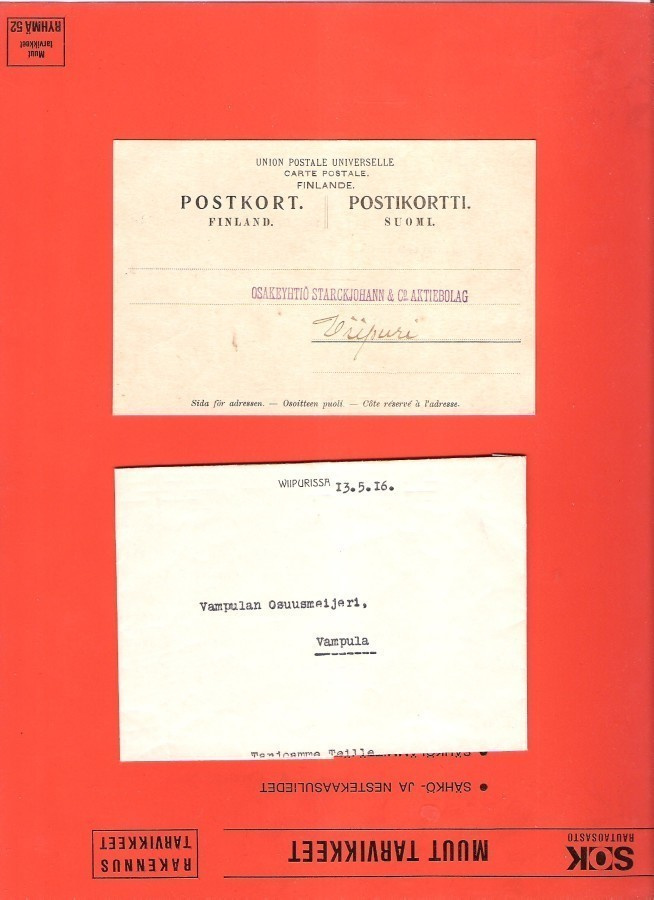 Starckjohann & Co, Viipuri, Rikkihappo-kauppoja 1916.