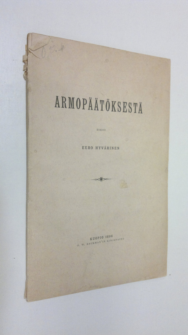 Eero Hyvärinen : Armopäätöksestä