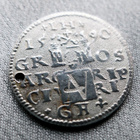Puola - Sigismund III Vasa 1590 kolikko, Museon kopio - pikkukuva 4