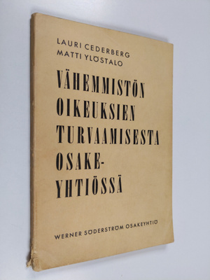 Lauri Cederberg : Vähemmistön oikeuksien turvaamisesta os...