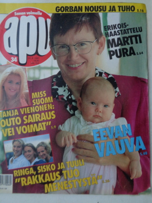 Apu lehti Nro 34/1991 (27.1)