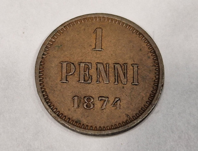 Suomi 1 penni 1874