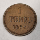 Suomi 1 penni 1874 - pikkukuva 1
