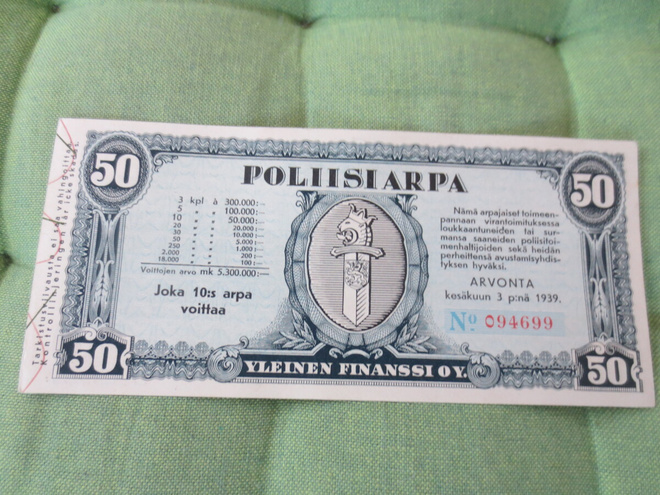 Poliisi Arpa  Talvisota vuosi 1939