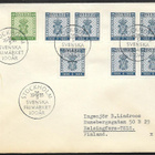 Ruotsi - Svenska frimärket 100v FDC 1955 (Fac. 467-468) - pikkukuva 1