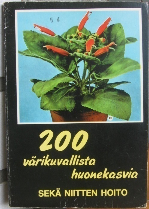 Jan Elffers: 200 värikuvallista huonekasvia. 144 s.