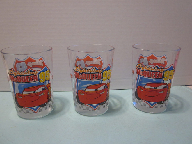 Disney Cars juomalasit, 3 kpl