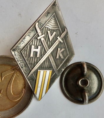 Ruuvimerkki HVK II Helsingin Valkokaarti 2. ptl Hopeaa 1919
