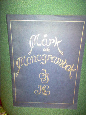 Märk och monogrambok  ( 1 p. 1957 )