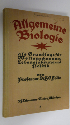 H. G. Holle : Allgemeine biologie als Grundlage fur Welta...