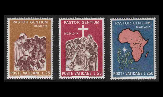 Vatikaani 550-2 ** Paavin matka Ugandaan (1969)