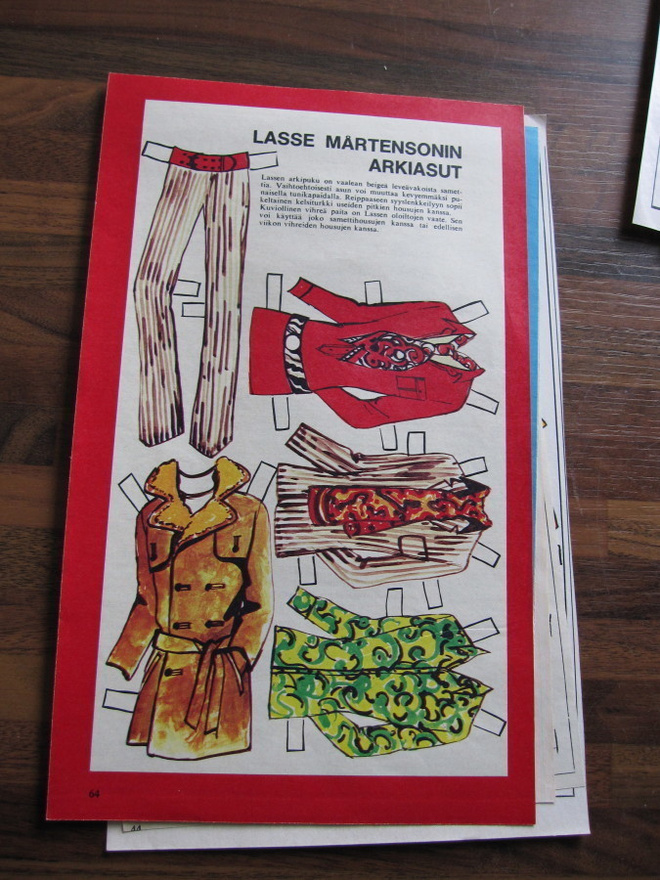 APU PAPERINUKKESIVU LASSE MÅRTENSONIN ARKIASUT 44 / 1969