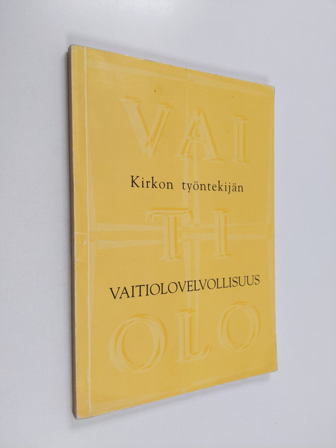 Kirkon työntekijän vaitiolovelvollisuus