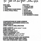 John Lennon / Plastic Ono Band C-kasetti - pikkukuva 3