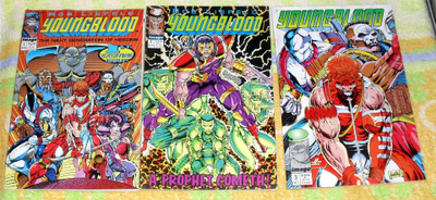 Youngblood #1-3 + parodia Oldblood
